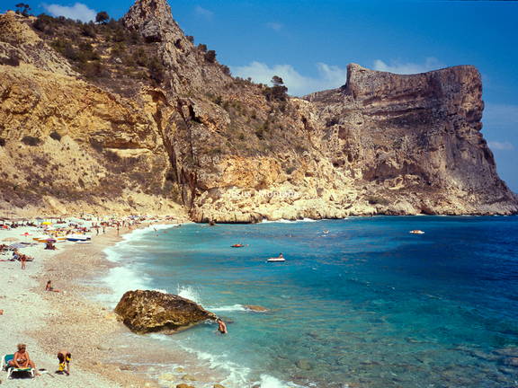 Playa en el mediterráneo