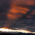 Puesta de sol de Picos de Europa desde Oyambre